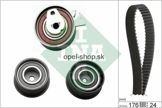 Sada ozubeného remeňa Opel Astra F 2.0 i 16V, Calibra A, Kadett E INA 530003910
