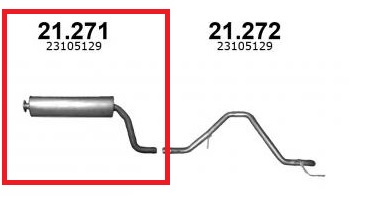 Výfuk Opel Insignia 2,0 CDTi IZAWIT 21.271A