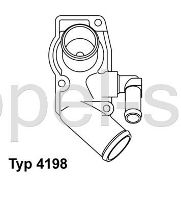 Termostat Opel 2,0D/2,0DTI WAHLER 4198.92D