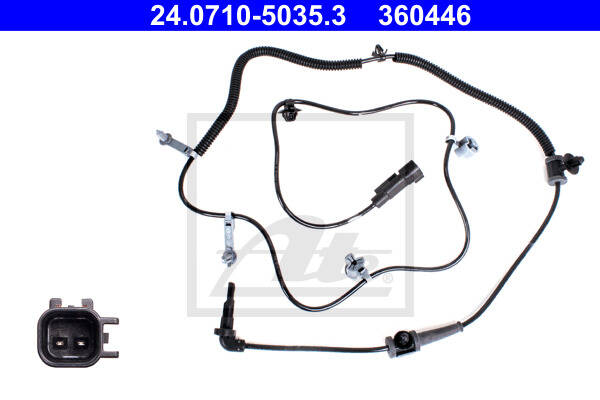 Snímač počtu otáčok kolesa pravý Opel Insignia A ATE 24.0710-5035.3