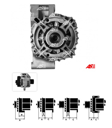 Alternátor Opel 1,3 CDTi 90A AS A4074