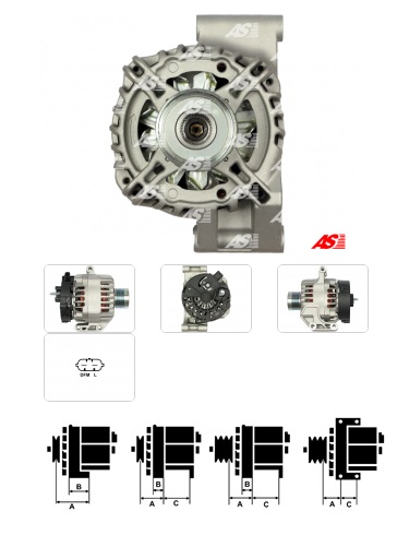 Alternátor Opel 1,3 CDTi 100A AS A4070 (P)