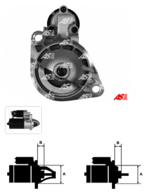 Štartér Opel 1,1 kW AS S0126