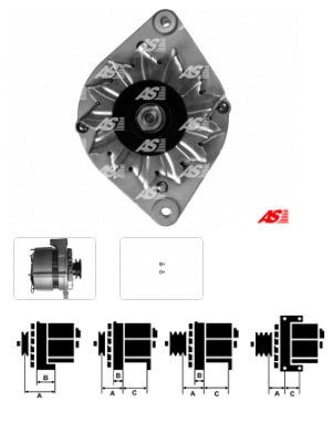 Alternátor Opel 1,7D 120A AS A0115