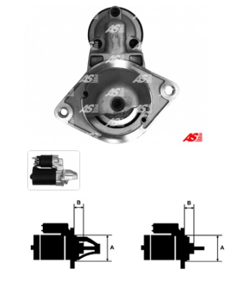 Štartér Opel 1,3 CDTi 1,1 kW AS S0100