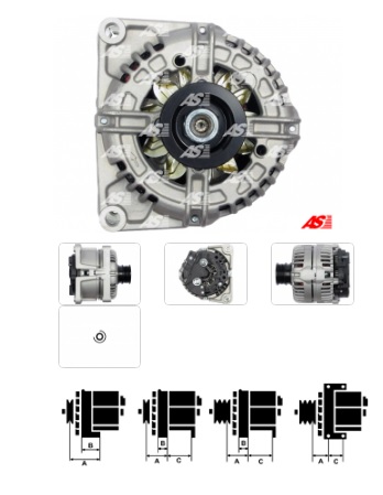 Alternátor Opel 1,6 100A AS A0244