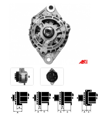 Alternátor Opel 1,9 CDTi 120A AS A4073