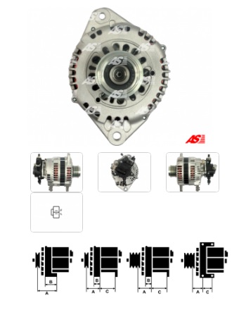 Alternátor Opel 1,7 CDTi 100A AS A2022 (P-INA)