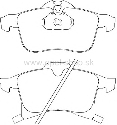 Sada brzdových platničiek kotúčovej brzdy BREMBO P59045