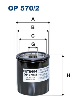 Olejový filter FILTRON OP 570/2