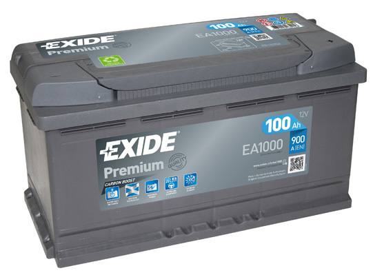 Autobatéria EXIDE Premium 12V 100Ah 900A EA1000
