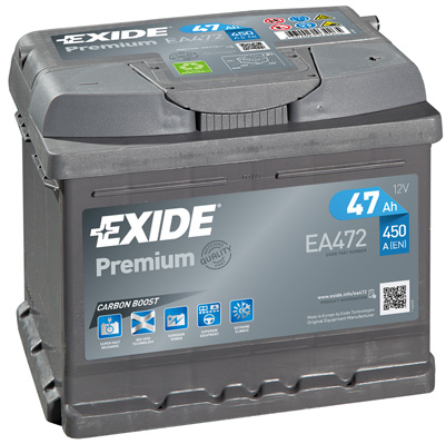 Autobatéria EXIDE Premium 12V 47Ah 450A EA472