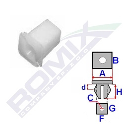 Montážna spona Opel ROMIX RX57154