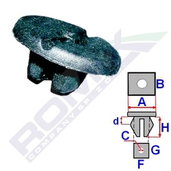 Montážna spona Opel ROMIX RX57280Z