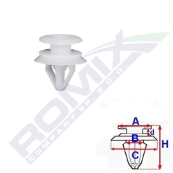 Spinka čalúnenia Opel ROMIX RXC60369