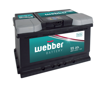 Autobatéria 12V 55Ah 480A WEBBER WA0550