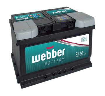 Autobatéria 12V 74Ah 680A WEBBER WA0740