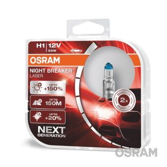 OSRAM H1 NIGHT BREAKER LASER 64150NL-HCB +150% 2KS/BALENIE