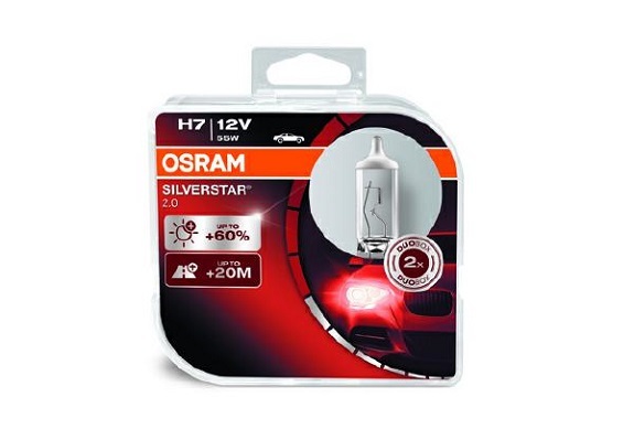 OSRAM H7 SILVERSTAR2.0 12V 55W PX26D 64210SV2-HCB