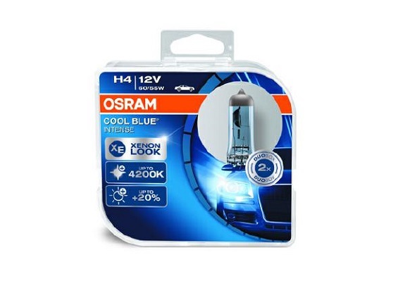 OSRAM H4 COOL BLUE INTENSE 12V 60/55W P43T 64193CBI-HCB 2KS