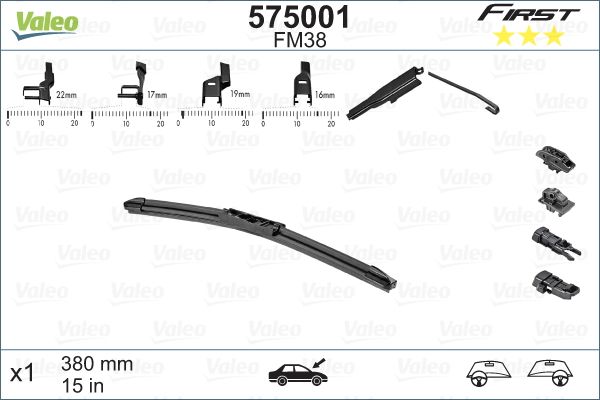 Stieracia lišta VALEO FIRST MULTICONNECTION 380mm FM38 575001