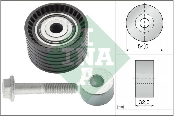 Obehová/vodiaca kladka ozubeného remeňa Opel Vivaro A 2.0 ECOTEC INA 532065410