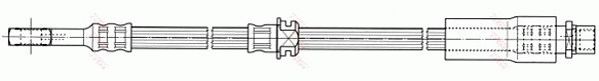 Brzdová hadica Opel Astra H, Meriva B, Zafira B TRW PHD673