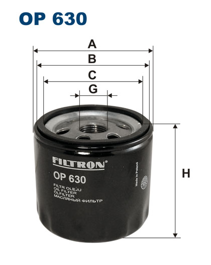 Olejový filter FILTRON OP 630