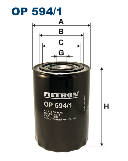 Olejový filter FILTRON OP 594/1