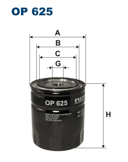 Olejový filter FILTRON OP 625