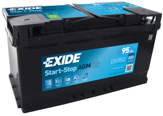 Autobatéria 12V 95Ah EXIDE START&STOP AGM EK950