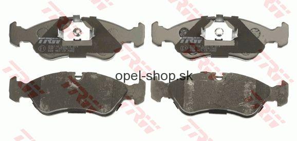 Sada brzdových platničiek kotúčovej brzdy Opel Astra F, Omega A TRW GDB951